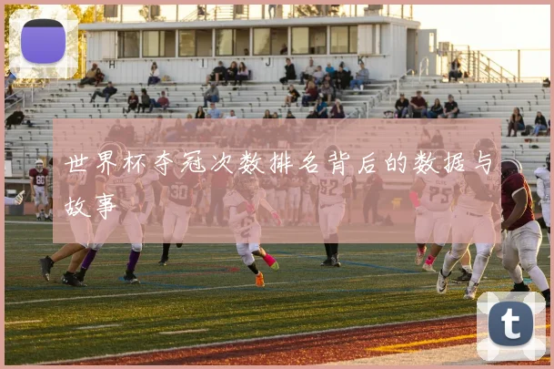 世界杯夺冠次数排名背后的数据与故事