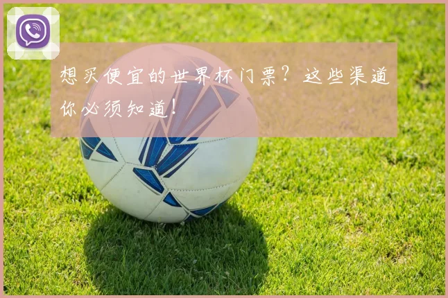 想买便宜的世界杯门票?这些渠道你必须知道!